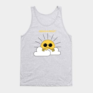 ENOUGH ALREADY ANGRY SUN COLD WINTER RAINY WEATHER Tank Top